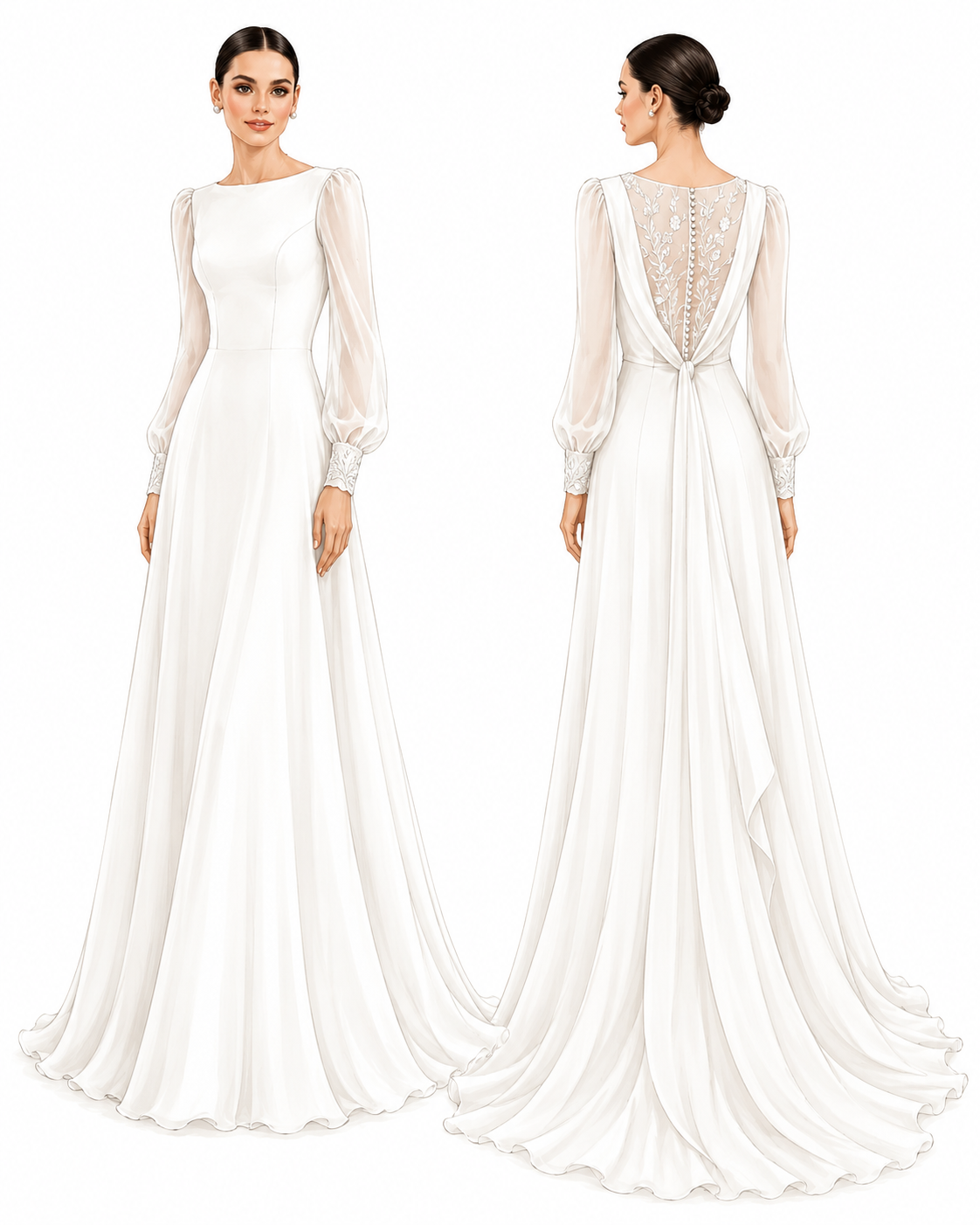 Customize Your Piondress Wedding Dress