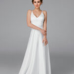 Simple wedding dress, slip wedding dress, wedding dress midi, bridal gown, a-line wedding dress – Lesya