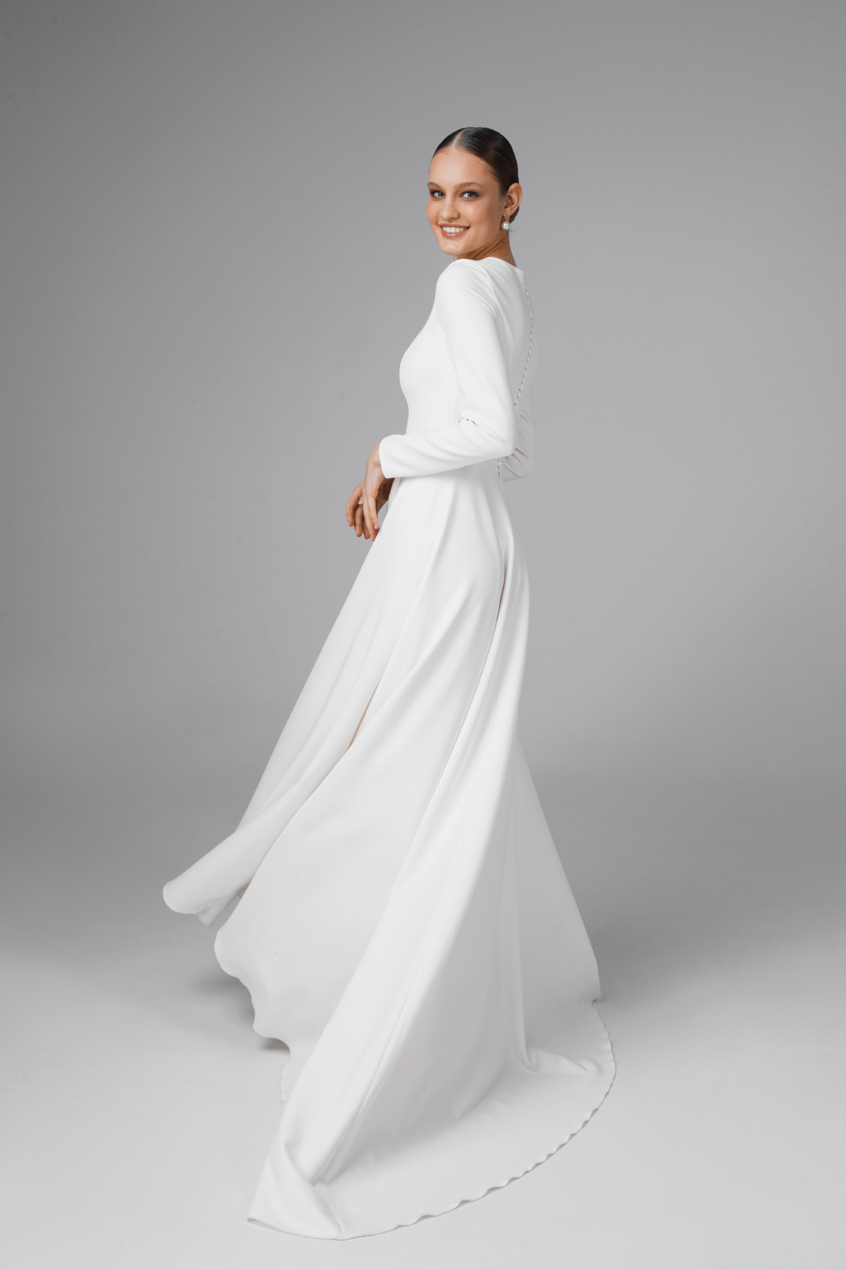 88255 (Ellie) - Graceful Tea Length Wedding Dress - Perfections Bridal  Studio