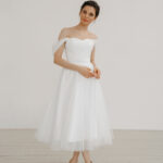 Tulle tea length wedding dress – Mystique Midi