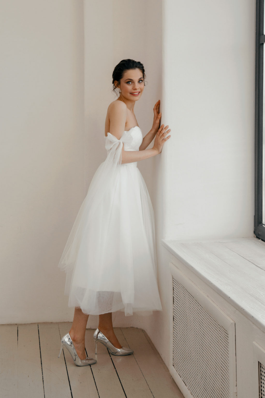 Elopement short wedding dress – Adelina • Piondress