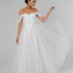 Off shoulder wedding dress, tulle wedding dress, princess sweetheart wedding dress, bridal gown, ball gown – Mystique