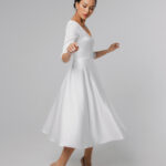 Civil wedding dress, 50s wedding dress, short wedding dress, bridal gown, a-line wedding dress – Emilie