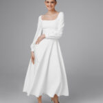 Short wedding dress, Simple wedding dress, minimalist wedding dress – Heidi