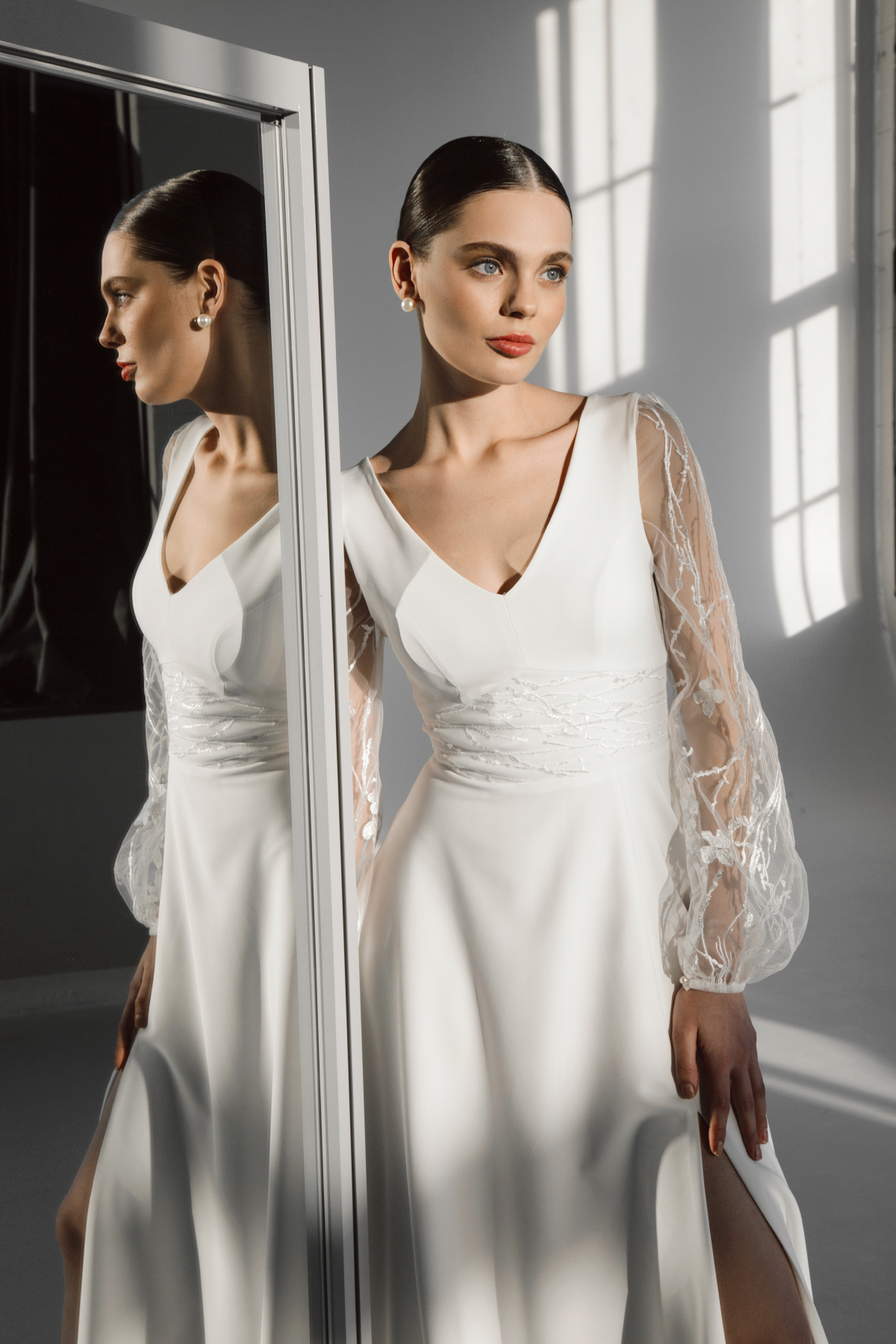 Boho wedding dress with sleeves - Wendy • Piondress