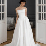 Classic Strapless Satin Wedding Dress - Isadora
