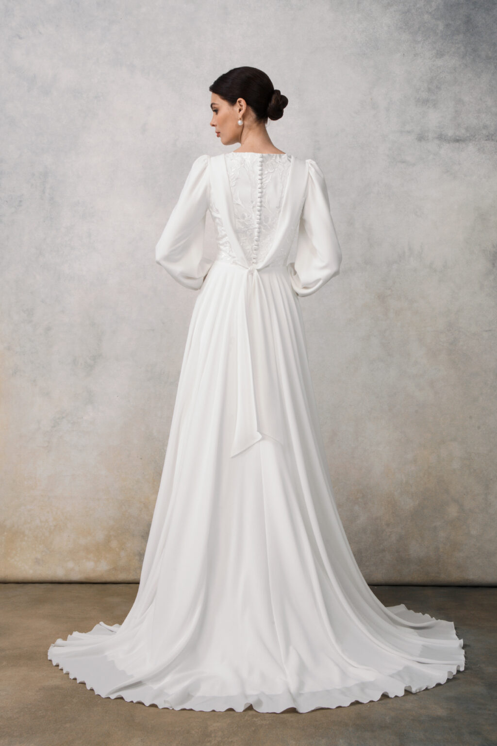 Long Sleeve Wedding Dress For Modest Bride Bridal