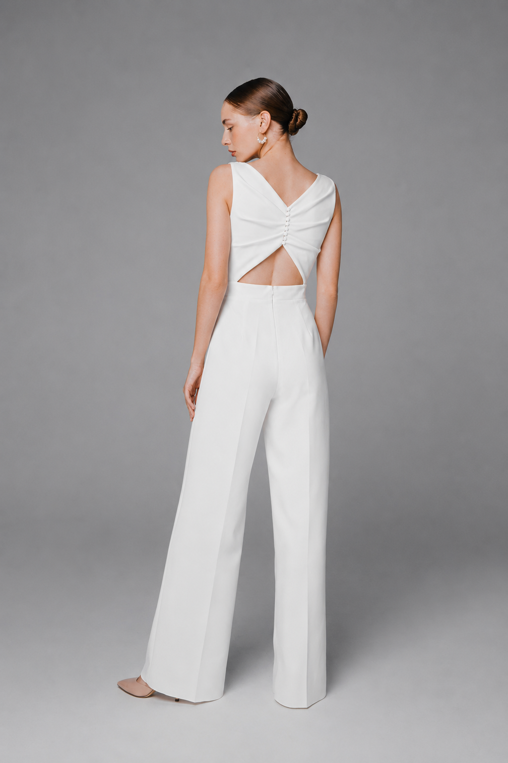 Minimalist Bridal Jumpsuit - Sabine